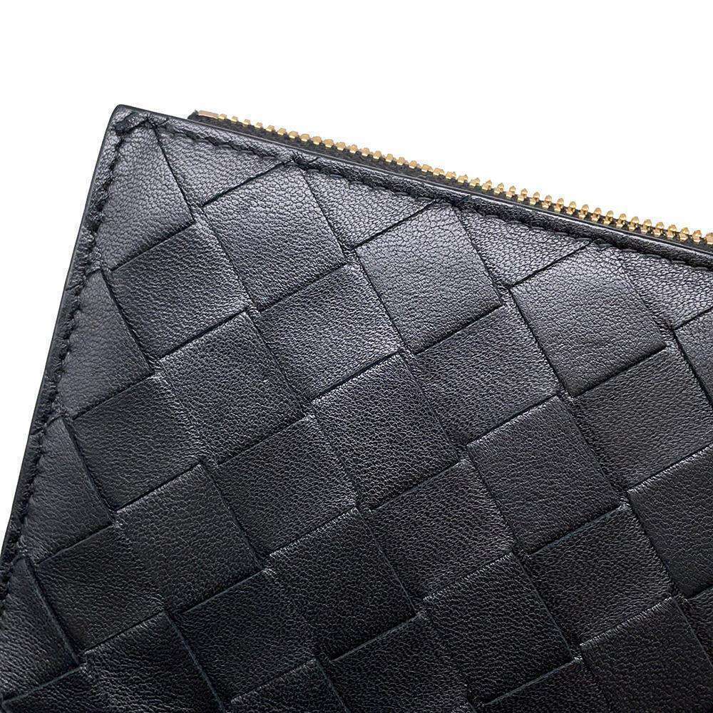 Bottega Veneta Long Wallet Intrecciato Leather Bifold Black - Picture 10 of 13
